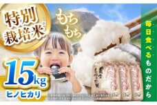 【特別栽培米】 ヒノヒカリ 15kg (5kg×3袋) / 米 精米 白米 ごはん ご飯 ひのひかり / 南島原市 / 農家民宿　いちご一会 [SBN003]