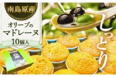 【地元産のオリーブ使用】 オリーブ の マドレーヌ 10個入り / 焼き菓子 焼菓子 スイーツ スペイン菓子 / 南島原市 / 吉田菓子店 [SCT047]