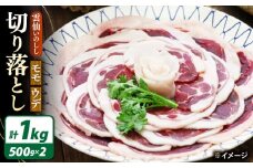 猪肉 切り落とし 1kg 雲仙いのしし モモ ウデ / 肉 イノシシ ジビエ いのしし 焼肉 ぼたん鍋 切り落とし / 南島原市 / 株式会社高田牧場 [SDB015]