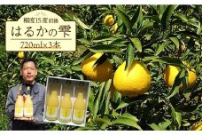 【ギフト可】【糖度15度前後】はるかの雫（720ml×3本）長与町/岩永農園 [EAZ002] みかん ミカン ジュース 果物 フルーツ
