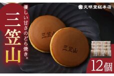 【最速発送】 どら焼き三笠山 1箱 (12個入り) 長与町/文明堂総本店 [EAK013] 文明堂のどら焼き どら焼き どらやき 粒あん あんこ 小豆 ギフト 熨斗 のし 人気 和菓子 個包装 スピード 最短 最速 発送