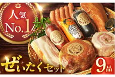 ハム【国際大会金賞】ぜいたくセット9品 長与町/雪の浦手造りハム[EAM021] 国産 ハム はむ 詰め合わせ 詰合せ 人気 ウインナーソーセージ ハムソーセージ ベーコン ブロック 塊 肉 セット おつまみ ロースハム ろーすはむ
