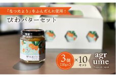 CONOMINALギフトA ×10セット（びわバター3個セット） 長与町/アグリューム [EAI023] 瓶 個別 セット バター びわバター びわ ばたー セット ギフト