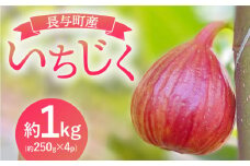 【西日本地域へのお届け限定※】長崎県産いちじく約1kg（約250g×4袋）長与町/JA長崎せいひ [EBO001] 長崎県産 フルーツ 果物 地域限定 いちじく 先行予約