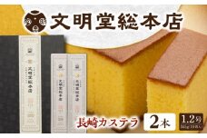 【最速発送】 長崎カステラ 2本（10切/本） 長与町/文明堂総本店 [EAK026] 文明堂カステラ かすてら 長崎 カステラ ギフト 人気 和菓子 お中元 お歳暮 かすてら ざらめ ザラメ カット済み 焼菓子 カット スピード 最短 最速 発送