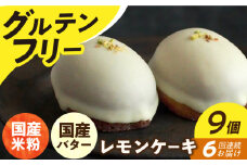 【全6回定期便】【 グルテンフリー 】 レモンケーキ 9個 長与町/Lilla Lotta（リラロッタ） [EBR007] グルテンフリースイーツ スイーツ すいーつ 米粉 こめこ 焼菓子 詰め合わせ お菓子 レモンケーキ れもんけーき 長崎 冷凍 個包装 人気 ランダム おかし 定期便 定期 ていきびん
