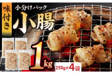 【塩だれ】厳選 九州産和牛 ホルモン 小腸 1kg（250g×4袋） 長与町/岩永ホルモン [EAX108] ホルモン焼き 国産 牛肉 ホルモン ほるもん 小腸 しょうちょう 小分け 味付き 冷凍 焼肉 焼き肉 和牛 塩 しお 牛