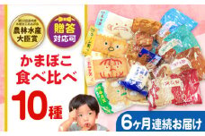 【毎月10品×6回定期便】かまぼこ詰合せ10品 計60品 長与町/長崎井上蒲鉾 [EAG029] 蒲鉾 かまぼこ カマボコ 練り物 おでん 魚 食べ比べ セット 詰め合わせ 長崎 ながさき 贈答 ギフト 定期便