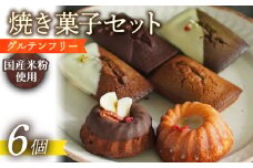 焼菓子 【 グルテンフリー 】米粉の焼菓子6個 長与町/Lilla Lotta（リラロッタ） [EBR033] やきがし フィナンシェ ふぃなんしぇ ぐるてんふりー グルテンフリースイーツ スイーツ すいーつ 米粉 こめこ 詰め合わせ お菓子 長崎 冷凍 人気 おかし