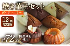 【12回定期便】米粉の焼菓子6個 長与町/Lilla Lotta（リラロッタ） [EBR036] フィナンシェ ふぃなんしぇ ぐるてんふりー グルテンフリースイーツ スイーツ すいーつ 米粉 こめこ 焼菓子 詰め合わせ お菓子 長崎 冷凍 人気 おかし 定期便 定期 ていきびん