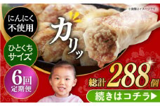 【簡易包装】【6回定期便】三代目長崎ぎょうざ48個（12個入×4袋） 長与町/岩崎本舗 [EAB047] 餃子 ぎょうざ ニンニク無し にんにくなし 不使用 長崎 岩崎本舗 定期 定期便