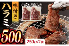 ハラミ【塩だれ】九州産和牛ハラミ 250g×2袋（計500g）長与町/岩永ホルモン [EAX158] 国産 こくさん 牛肉 ハラミ 牛ハラミ はらみ 小分け 味付き サガリ 焼肉 焼き肉 塩 しお 冷凍 焼肉 焼き肉 やきにく 九州