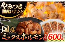 【長崎和牛】ミックスホルモン（みそ） 200g×3袋 長与町/なかみ屋本舗 [EAD090] 国産 長崎和牛 和牛 ホルモン レバー ホルモンミックス 牛肉 ほるもん 冷凍 小分け 真空パック 味噌 味付き 味付け 焼肉 焼き肉 おつまみ