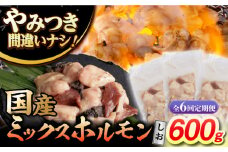 【6回定期便】【長崎和牛】ミックスホルモン（塩） 毎月200g×3袋 計3.6kg 長与町/なかみ屋本舗 [EAD100] 国産 長崎和牛 和牛 ホルモン レバー ホルモンミックス 牛肉 ほるもん 冷凍 小分け 真空パック 塩 味付き 味付け 焼肉 焼き肉 おつまみ 定期 定期便