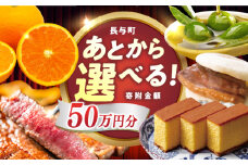 【あとから選べる】長与町寄附金額50万円分 [EZZ010] 長崎和牛 みかん オリーブオイル カステラ 角煮まんじゅう あとから選べる あとからセレクト ふるさと納税 50万円 500000円