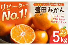 【小玉みかん】盛田みかん 2Sサイズ 約5kg ー2025年1月より発送ー 長与町/山口農園 [EBI013] 盛田 もりた みかん 柑橘 果物 くだもの フルーツ 季節限定 数量限定 希少 稀少 温州みかん ミカン 5kg 産地直送 長崎県産 長与町