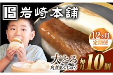 【12回定期便】【簡易包装】大とろ角煮まんじゅう10個（5個×2） 長与町/岩崎本舗 [EAB108] 角煮 かくに 角煮まん 長崎 岩崎 岩崎本舗 定期 定期便