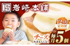 【12回定期便】【簡易包装】チーズ角煮まんじゅう5個 長与町/岩崎本舗 [EAB112] チーズ チーズ角煮まんじゅう 角煮 かくに 角煮まん 長崎 岩崎 岩崎本舗 定期 定期便