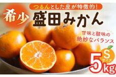 【数量限定】盛田みかん Sサイズ 約5kg（50～60個前後）ー2025年12月より発送ー 長与町/山口農園 [EBI001] 盛田 もりた みかん 柑橘 果物 くだもの フルーツ 季節限定 先行予約 数量限定 希少 稀少 温州みかん ミカン 5kg 産地直送 長崎県産 長与町