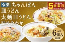 冷凍ちゃんぽん・皿うどん・冷凍太麺皿うどん 詰合せ 各2個×3種類 計6個