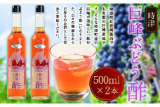 【時津町産巨峰使用】飲むぶどう酢 500ml×2本 計1L フルーツ酢