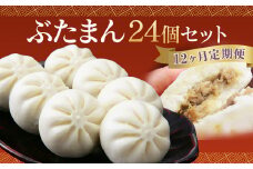 【12ヶ月定期便】 長崎 ぶたまん 85g×24個 ×12回 セット 中華まん【FT10】