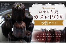 コナの人気 カヌレ BOX 6個 入り プレーン チョコ ピスタチオ