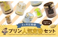【6回定期便】 浜んまちPUDDING 人気 定番 プリン 6種の2箱セット （通常紙箱） スイーツ お菓子 おやつ 詰め合わせ
