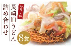 みろくや 長崎皿うどん （ 揚麺 ） 8食分 詰合せ 皿うどん セット あんかけ 麺 