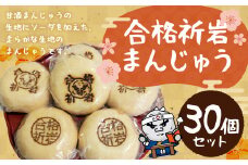 時津町の「絶対に落ちない岩」と時津町の銘菓がコラボ！ 試験等の応援にぴったり！「合格祈岩まんじゅう」30個セット 合格祈願 合格 祈岩 まんじゅう 饅頭 セット お菓子 おかし 和菓子 菓子