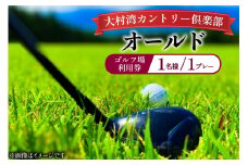ゴルフ 利用券 大村湾カントリー倶楽部（オールド）「ゴルフ場利用券（平日）」 [大村湾カントリー倶楽部 長崎県 東彼杵町 hs42bag300000] ゴルフ場 利用券 ゴルフプレー券 チケット 体験チケット ごるふ 施設利用券