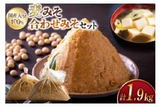 味噌 麦みそ 1kg 合わせみそ 900g [大渡商店 長崎県 東彼杵町 hs42bag590005] 減塩 手作り みそ ミソ 麦 合わせ味噌 詰め合わせ セット 調味料