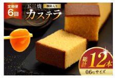 カステラ 定期便 五三焼 カステラ 0.6号 310g 2本セット 6回 計12本 [長崎カステラセンター心泉堂 長崎県 東彼杵町 hs42bag180004] 和菓子 かすてら 長崎 お菓子 おやつ