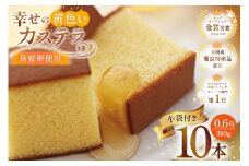 カステラ 幸せの黄色いカステラ 0.6号 310g 10本セット [長崎カステラセンター心泉堂 長崎県 東彼杵町 hs42bag180019] 和菓子 かすてら 長崎 お菓子 おやつ