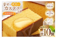 カステラ 個包装 幸せの黄色いカステラ 38g 10個 詰合わせ [長崎カステラセンター心泉堂 長崎県 東彼杵町 hs42bag180030] 和菓子 かすてら 長崎 お菓子 おやつ