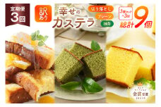 カステラ 訳あり 切り落とし 定期便 幸せのカステラ 0.6号 310g 2種 プレーン 抹茶 各1本 カステラ 切り落とし 1パック 250g 計870g 3回 総計2.61kg [長崎カステラセンター心泉堂 長崎県 東彼杵町 hs42bag180037] 和菓子 かすてら 長崎 お菓子 おやつ