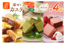 カステラ 訳あり 切り落とし 幸せのカステラ 0.6号 310g 2種 抹茶 いちご 各1本 カステラ 切り落とし 1パック 250g 計870g [長崎カステラセンター心泉堂 長崎県 東彼杵町 hs42bag180040] 和菓子 かすてら 長崎 お菓子 おやつ