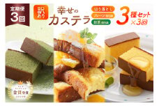 カステラ 訳あり 切り落とし 個包装 定期便 幸せのカステラ個包装 38g 2種 プレーン 抹茶 各5個 カステラ 切り落とし 1パック 250g 計630g 3回 総計1.89 kg [長崎カステラセンター心泉堂 長崎県 東彼杵町 hs42bag180049] 和菓子 かすてら 長崎 お菓子 おやつ