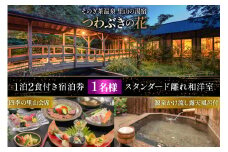 宿泊券 温泉 源泉かけ流し露天風呂付:スタンダード離れ和洋室 静けさを愉しむ一人旅プラン 1泊2食付き 宿泊券 [そのぎ茶温泉 長崎県 東彼杵町 hs42bag280005] 旅行 観光 旅館
