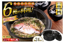 耐熱セラミックス使用 ニュートーセラム鍋 24cm 網付き 焼く 炊く 煮る 蒸す 炒める 燻す [トーセラム 長崎県 東彼杵町 hs42bag480002] 耐熱 直火対応 鍋24cm キッチン用品 日本製