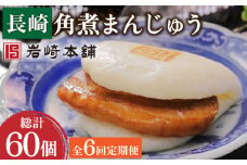 【6回定期便】長崎角煮まんじゅう 10個 総計60個【株式会社岩崎食品】[OCT023] / 角煮 かくに 饅頭 角煮饅頭 長崎角煮まんじゅう おかず 惣菜 角煮 まんじゅう