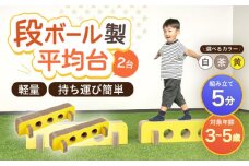 【組み立て最大5分！】段ボール製おもちゃ 平均台 2組セット(白)【松美段ボール】[OAN006] / おもちゃ 子ども用おもちゃ こども 家遊び ダンボールおもちゃ オモチャ キッズ 誕生日 プレゼント 幼稚園 小学生 家庭用おもちゃ 遊具 子供用ギフト ホビー 玩具 平均台