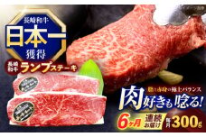 【6回定期便】長崎和牛ランプステーキ 約300g(150g×2枚)【株式会社 黒牛】[OCE015] / 牛肉 らんぷ ランプステーキ 国産牛 ステーキ肉 和牛ステーキ ランプステーキ肉 ランプ肉 らんぷ
