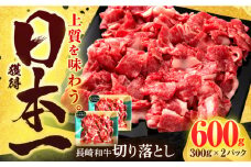 長崎和牛 切り落とし 600g(300g×2)【有限会社長崎フードサービス】[OCD016] / 切り落とし 牛肉 国産牛 和牛 切り落とし きりおとし 牛肉切り落とし 肉じゃが 切り落とし 家庭用 切り落とし