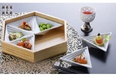 【波佐見焼】水晶 おちょこ 小鉢 セット（お二人様用） 食器 皿 【丹心窯】 [AB10]