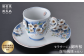 LB12 【波佐見焼】セラサージュ御所桜コーヒーカップ＆ソーサーセット（木箱入）【石丸陶芸】-1