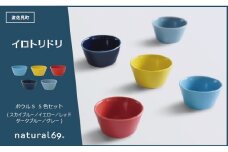 【波佐見焼】natural69 イロトリドリボウルS 5色セット [QA52]