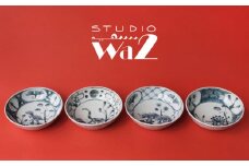 【波佐見焼】DINOSAUR くらわんか皿4枚セット 食器 皿 【studio wani】 [MB01]