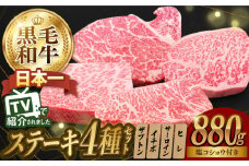 4種ステーキ食べ比べ 110g×8枚 880g A5ランク 長崎和牛 ヒレ サーロイン ザブトン ( 肩ロース ) イチボ 【肉のあいかわ】[NA40] 肉 牛肉 赤身 ステーキ ヒレステーキ サーロインステーキ ロース