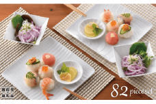 【波佐見焼】白磁手彫 マグカップ ボウル プレート 含む こだわり82点セット 食器 皿 【一真窯】 [BB13]